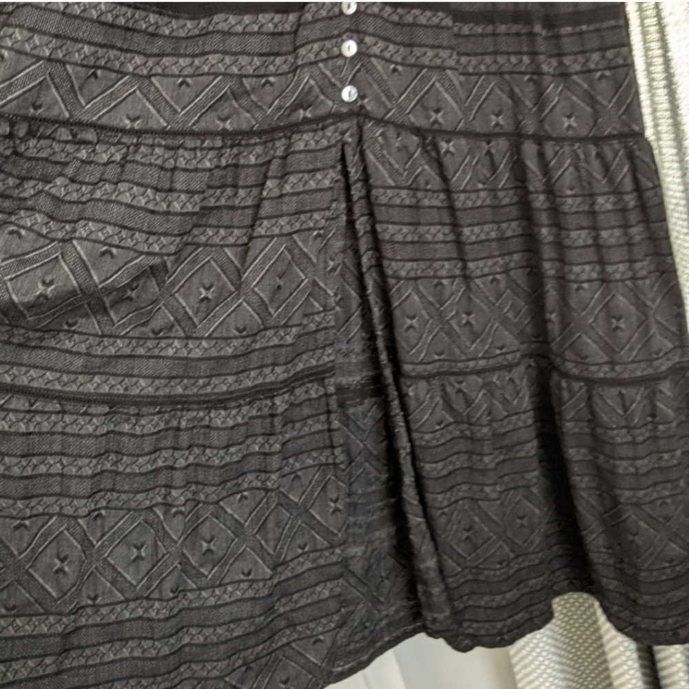 Carly Jean Los Angeles Bohemian / Western / Prairie /  Tiered Maxi Prairie Dress - Picture 6 of 16